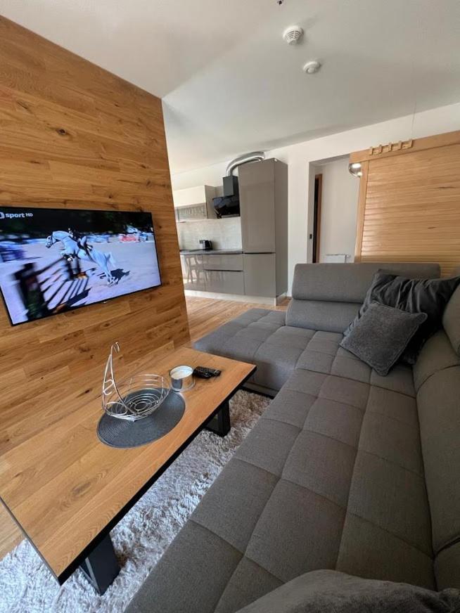 Luxusni Apartman Grand V Centru Harrachova Se Soukromou Mega Terasou, S Privatnim Parkovanim Zdarma, S Moznosti Dobijeni Wallbox Ev A Vyhledem Na Harrachovsky Kostelicek Bagian luar foto